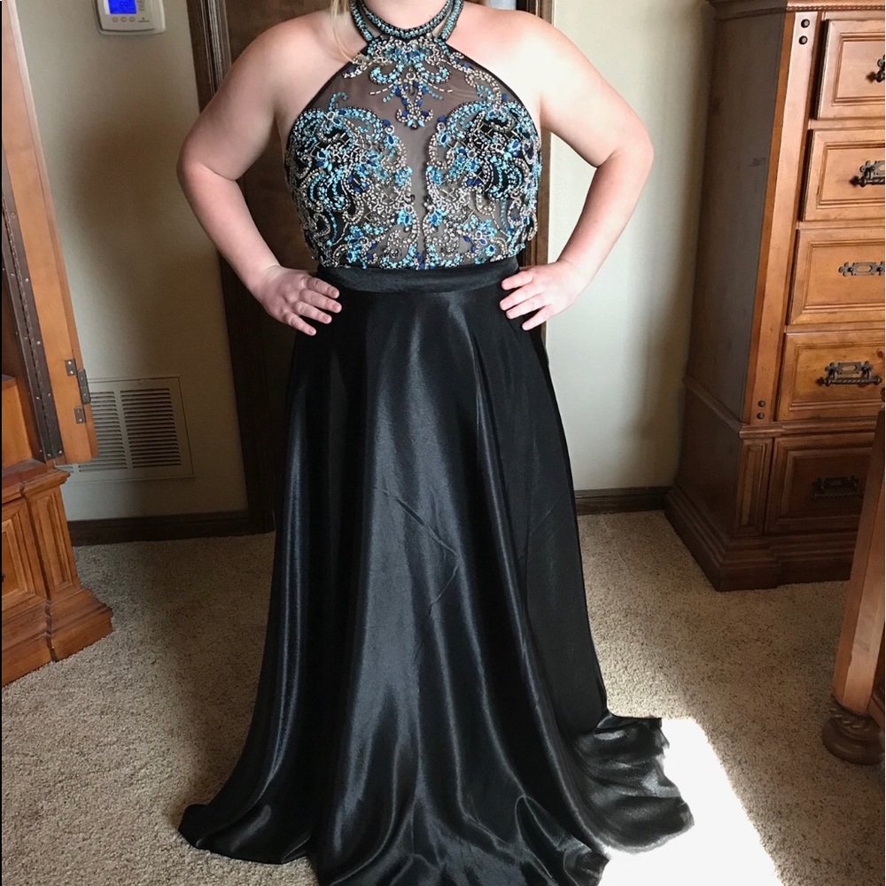 Black formal/ prom dress.